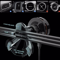 Spigen Essential EV25MFAQ Magnetic MagSafe automobilinis oro groteles laikiklis - Juodas