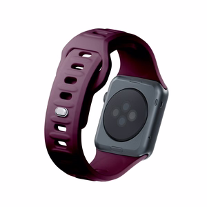 38/40/41/42 mm Mulberry (small) - 3mk Silicone Watch Strap for Apple
