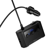 Automobilinis įkroviklis Hoco 2xUSB A + 2xUSB C+3x cigarečių uždegiklio prievadai PD QC3.0 240W Z64 juodas