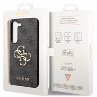 Guess 4G Big Metal Logo dėklas telefonui Samsung Galaxy S24 - juodas