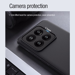 Nillkin Super Frosted Shield Pro Magnetinis dėklas telefonui Xiaomi 14 Pro - juodas