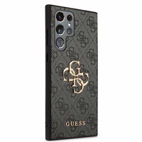 Guess GUHCS22L4GMGGR S908 S22 Ultra pilkas/grey hardcase 4G Big Metal Logo