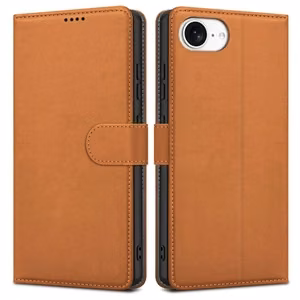Dėklas Fancy Wallet Xiaomi Redmi 13C/Poco C65/Poco M6 5G rudas