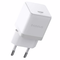 Baseus Palm 20W USB-C sieninis įkroviklis - baltas
