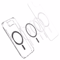 Spigen Ultra Hybrid Magnetinis anglies pluošto dėklas telefonui iPhone 16e - skaidrus