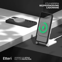 Etteri Silikoninis Mag dėklas for Samsung Galaxy S25 juodas