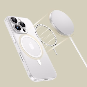 Tech-Protect MagSlim Magnetinis dėklas telefonui iPhone 16 Pro - baltas
