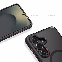 Tech-Protect MagCam MagSafe Dėklas for Samsung Galaxy S26+ - juodas and raudonas