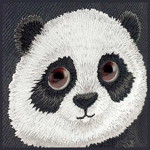 Nimmy Big Eyed Pet 2.0 Panda dėklas iPhone 15 Pro – juodas