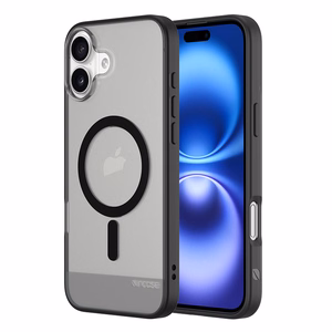 Incase Slim Case dėklas su MagSafe, skirtas iPhone 16 Plus, juodas permatomas