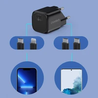 Choetech GaN USB įkroviklis Type C PD 30W juodas (PD5007)