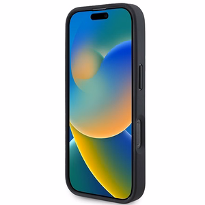 BMW M perforuota ir susiūta linija Magnetinis dėklas iPhone 16 Pro - juodas
