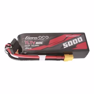 „Gens Ace“ G-Tech 5000 mAh, 11,1 V, 60C, 3S1P trumpas Lipo akumuliatorius su XT60 jungtimi