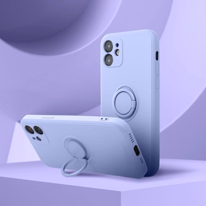 Silikoninis žiedinis dėklas telefonui SAMSUNG S26 Plus violetinis