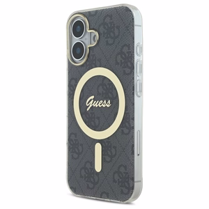 Guess IML 4G MagSafe iPhone 16 dėklas - juodas