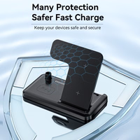 Belaidis Įkroviklis Essager "JG 4in1" Juodas 15W (iPhone / Apple Watch / Airpods / Pencil)