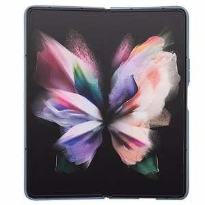 Guess 4G trikampis strass dėklas telefonui Samsung Galaxy Z Fold 5 - mėlyna