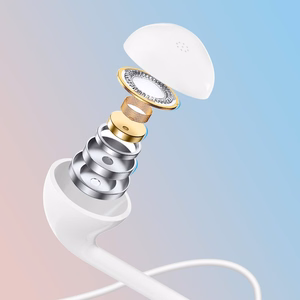Dudao in-ear wired mini jack 3.5mm headset white (X10S white)