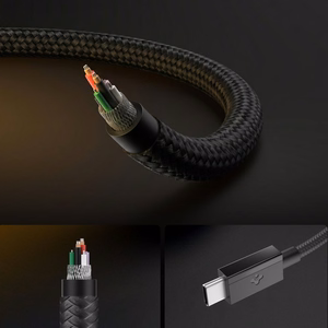 Spigen Essential EB6015CC USB-C laidas, 60 W, 150 cm – juodas