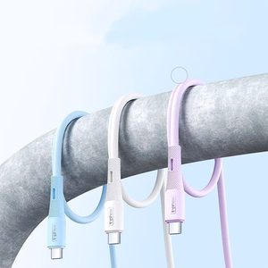 T-PHOX LAIDAS GENTLE USB-C/USB-C 60W 1M BALTAS