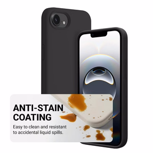 Crong Color Cover Magnetic MagSafe dėklas, skirtas iPhone 17e / 16e, juodas