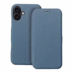 FOLIO Šoninis magnetinis knygos dėklas IPHONE 16 PLUS mėlynas