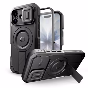 Tech-Protect Kevlar Magnetinis dėklas telefonui iPhone 17 - Juodas