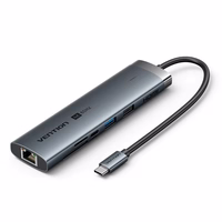 Vention USB-C 8-in-1 4K 60Hz 100W doko stotis