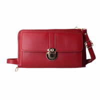 Megztas krepšys telefonui GCW06 raudonas