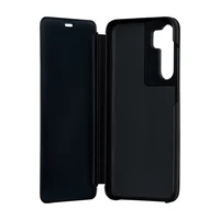 Sulankstomas veidrodinis dėklas, skirtas "Samsung Galaxy S23 FE", juodas