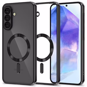 Dėklas telefonui Tech-Protect MagFlex MagSafe skirta Samsung Galaxy A56 5G – skaidrus juodas