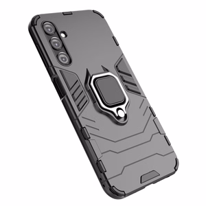 Dėklas telefonui Ring Armor Samsung Galaxy A24 4G su magnetiniu laikikliu ir žiedu - juodas