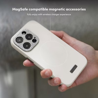Moshi Napa MagSafe - Leather dėklas iPhone 15 Pro (Woodsmoke rudas)
