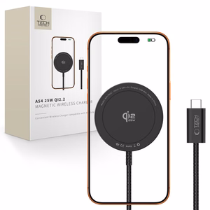 „Tech-Protect A54 MagSafe Qi2.2“ 25 W belaidis įkroviklis – juodas