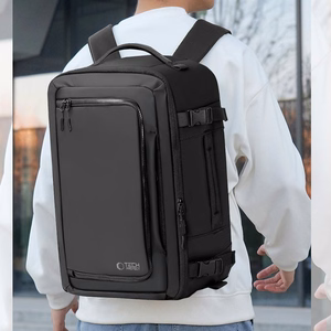 Tech-Protect Defender S50 kuprinė Ryanair ir Wizzar, 20L nešiojamam kompiuteriui - juoda