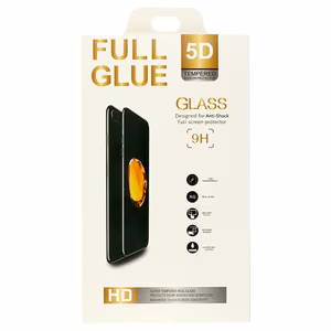 Grūdintas stiklas pilno klijavimo 5D IPHONE XR (6,1") juodas