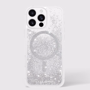 Case-Mate Waterfall MagSafe dėklas, skirtas iPhone 16 Pro Max, sidabro spalvos