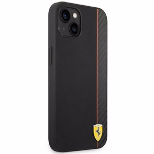 Dėklas telefonui Ferrari FEHCP14MAXBK iPhone 14 Plus 6.7 - juodas oglių pluošto dėklas