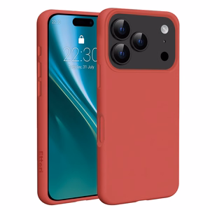 Etteri Silikoninis Mag dėklas for iPhone 17 Pro Max raspberry