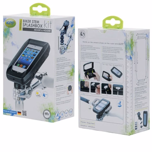 iGrip Universal Biker Stem Splashbox prie dviračio vairo iškyšos tvirtinamas išmaniojo telefono dėklas su laikikliu