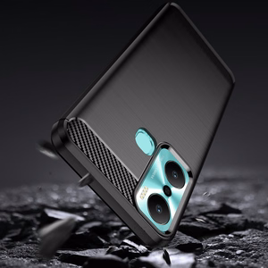 Karbono dėklas telefonui Infinix Hot 20 Play (m) - juodas