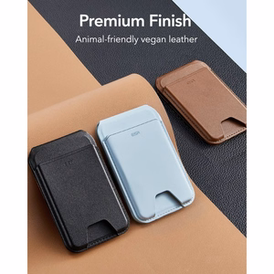 ESR Classic su RFID apsauga magnetinis „MagSafe“ kortelių dėklas telefonui su stovu – juodas