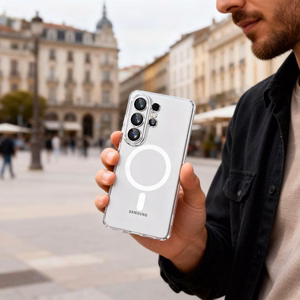 Tech-Protect FlexAir MagSafe Dėklas for Samsung Galaxy S26 Ultra - skaidrus