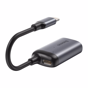 Baseus adapteris HUB - Type C į VGA + Type C PD - (CAHUB-O0G) tamsiai pilkas