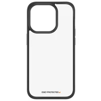 PanzerGlass ClearCase Dėklas telefonui iPhone 15 Pro – karinės klasės sertifikuotas, skaidrus ir juodas
