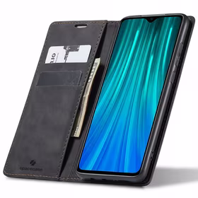 Spacecase piniginės dėklas Redmi Note 8 Pro juodas