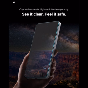 Privatumo apsauginis stiklas SPIGEN GLAS.TR EZ FIT PRO AC HD GALAXY S26+