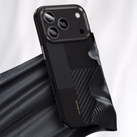 Benks Montage magnetinis Armor Pro Kevlar dėklas su metaliniu rėmeliu 600D+1500D (MA70) Iphone 17 Pro Max telefonui juodas (su fotoaparato valdymo mygtuku)