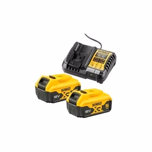 DeWalt DCB1104P2-QW rinkinys įkroviklis DCB1104 + 2 baterijos DCB184 18 V 5 Ah