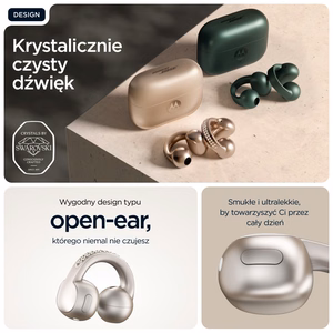 Motorola moto buds loop ausinės belaidės ant ausies kabinamos skambučiams/muzikai/sportui/kasdieniam naudojimui Bluetooth smėlio spalvos
